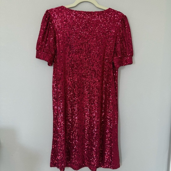 Cable & Gauge Women's Sparkling Pink Mini Dress - Picture 5 of 10